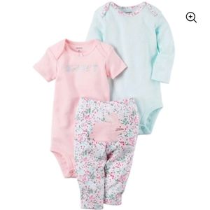 Sweet pink bunny 3M Carter's set